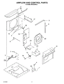 02 - Airflow And Control Parts parts for Whirlpool Air Conditioner MACQ244XL1 from AppliancePartsPros.com