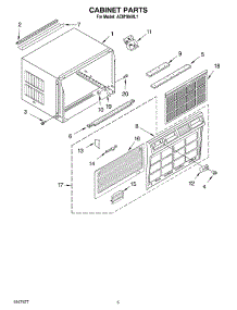 03 - Cabinet Parts parts for Whirlpool Air Conditioner ACM184XL1 from AppliancePartsPros.com