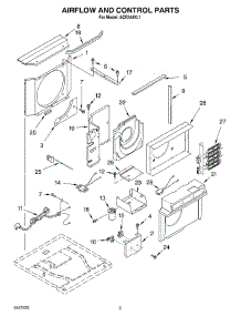 02 - Airflow And Control Parts parts for Whirlpool Air Conditioner ACE244XL1 from AppliancePartsPros.com
