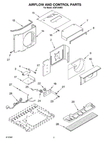 02 - Air Flow And Control Parts parts for Whirlpool Air Conditioner ACM124XK2 from AppliancePartsPros.com