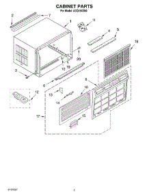 03 - Cabinet Parts parts for Whirlpool Air Conditioner ACQ184XM0 from AppliancePartsPros.com