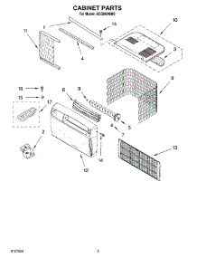 03 - Cabinet Parts parts for Whirlpool Air Conditioner ACQ062MM0 from AppliancePartsPros.com