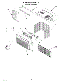 03 - Cabinet Parts parts for Whirlpool Air Conditioner ACM062MM0 from AppliancePartsPros.com