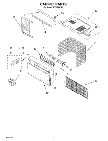 03 - Cabinet Parts parts for Whirlpool Air Conditioner ACQ058MM0 from AppliancePartsPros.com