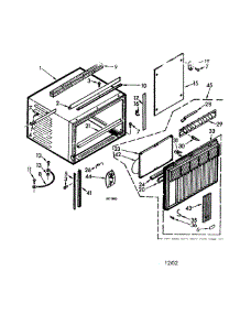 Cabinet And Front parts for Whirlpool Air Conditioner AXC-145-44 from AppliancePartsPros.com