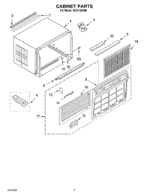 03 - Cabinet Parts parts for Whirlpool Air Conditioner ACQ152XM0 from AppliancePartsPros.com