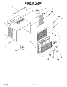 03 - Cabinet Parts parts for Whirlpool Air Conditioner MACM052XK1 from AppliancePartsPros.com