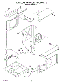 02 - Airflow And Control parts for Whirlpool Air Conditioner ACM184XJ0 from AppliancePartsPros.com
