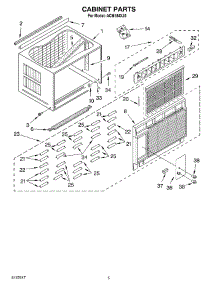 03 - Cabinet parts for Whirlpool Air Conditioner ACM184XJ0 from AppliancePartsPros.com