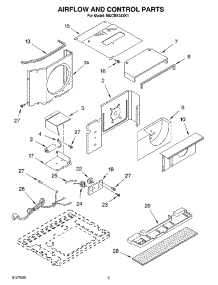 02 - Air Flow And Control Parts parts for Whirlpool Air Conditioner MACM124XK1 from AppliancePartsPros.com