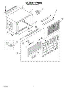 03 - Cabinet Parts parts for Whirlpool Air Conditioner ACQ244XL1 from AppliancePartsPros.com