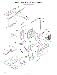 02 - Air Flow And Control parts for Whirlpool Air Conditioner ACE184XL0 from AppliancePartsPros.com