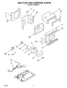 02 - Air Flow And Control parts for Whirlpool Air Conditioner ACM052XK1 from AppliancePartsPros.com