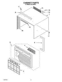 03 - Cabinet Parts parts for Whirlpool Air Conditioner ACU102PK1 from AppliancePartsPros.com