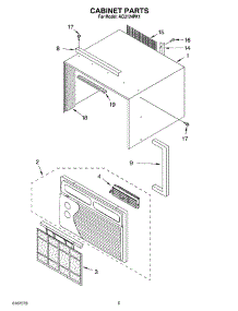 03 - Cabinet Parts parts for Whirlpool Air Conditioner ACU124PK1 from AppliancePartsPros.com
