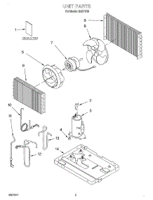 02 - Unit, Literature parts for Whirlpool Air Conditioner RA51VK0 from AppliancePartsPros.com