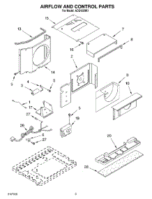 02 - Air Flow And Control parts for Whirlpool Air Conditioner ACQ122XK1 from AppliancePartsPros.com