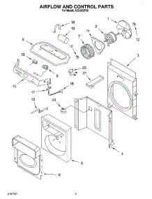 02 - Airflow And Control parts for Whirlpool Air Conditioner ACS082PK0 from AppliancePartsPros.com