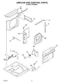 02 - Air Flow And Control parts for Whirlpool Air Conditioner ACQ158XL0 from AppliancePartsPros.com