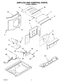 02 - Air Flow And Control parts for Whirlpool Air Conditioner ACM082XK1 from AppliancePartsPros.com
