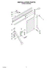 05 - Installation parts for Whirlpool Air Conditioner ACM184XL0 from AppliancePartsPros.com