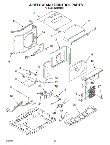 02 - Air Flow And Control parts for Whirlpool Air Conditioner ACE082XK1 from AppliancePartsPros.com