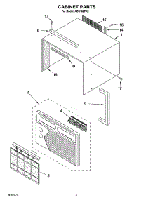 03 - Cabinet Parts parts for Whirlpool Air Conditioner ACU102PK2 from AppliancePartsPros.com