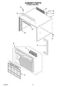 03 - Cabinet Parts parts for Whirlpool Air Conditioner ACU072PK0 from AppliancePartsPros.com