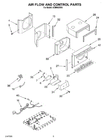 02 - Air Flow And Control parts for Whirlpool Air Conditioner ACM492XK0 from AppliancePartsPros.com