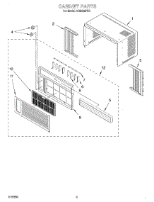03 - Cabinet Parts parts for Whirlpool Air Conditioner ACM062PK0 from AppliancePartsPros.com