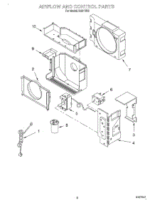 03 - Air Flow And Control parts for Whirlpool Air Conditioner RA51VK0 from AppliancePartsPros.com