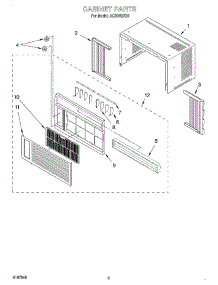 03 - Cabinet Parts parts for Whirlpool Air Conditioner ACD052PK0 from AppliancePartsPros.com