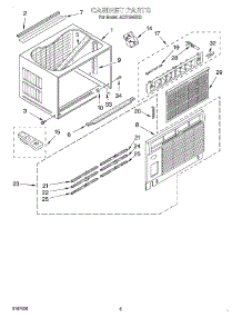 03 - Cabinet parts for Whirlpool Air Conditioner ACQ184XK0 from AppliancePartsPros.com