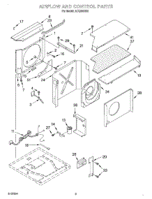 02 - Air Flow And Control parts for Whirlpool Air Conditioner ACQ304XK0 from AppliancePartsPros.com