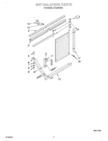 05 - Installation parts for Whirlpool Air Conditioner ACQ304XK0 from AppliancePartsPros.com