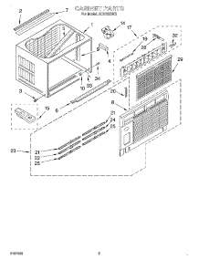 03 - Cabinet parts for Whirlpool Air Conditioner ACQ152XK0 from AppliancePartsPros.com
