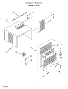 03 - Cabinet parts for Whirlpool Air Conditioner CA10WRK0 from AppliancePartsPros.com