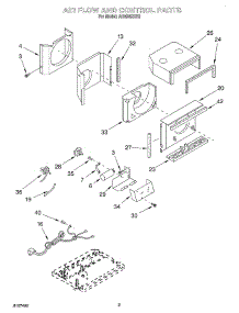 02 - Airflow And Control parts for Whirlpool Air Conditioner ACM062XK0 from AppliancePartsPros.com