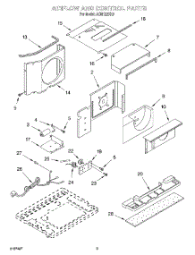 02 - Air Flow And Control parts for Whirlpool Air Conditioner ACM122XK0 from AppliancePartsPros.com