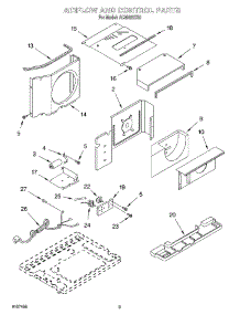 02 - Airflow And Control parts for Whirlpool Air Conditioner ACM082XK0 from AppliancePartsPros.com
