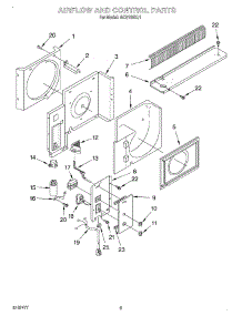 02 - Section parts for Whirlpool Air Conditioner ACU102XJ1 from AppliancePartsPros.com