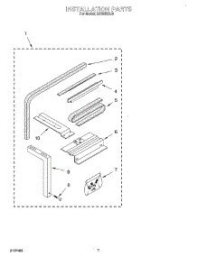 04 - Installation parts for Whirlpool Air Conditioner ACS052XJ0 from AppliancePartsPros.com