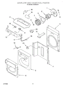 02 - Air Flow And Control parts for Whirlpool Air Conditioner ACS052XH1 from AppliancePartsPros.com
