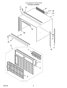 03 - Section parts for Whirlpool Air Conditioner ACU104XJ0 from AppliancePartsPros.com