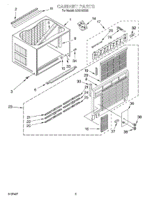 03 - Cabinet parts for Whirlpool Air Conditioner ACQ142XJ0 from AppliancePartsPros.com