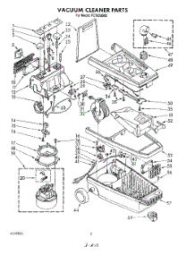 02 - Section parts for Whirlpool Vacuum FC7000XM2 from AppliancePartsPros.com