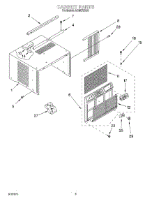03 - Cabinet parts for Whirlpool Air Conditioner ACM072XJ0 from AppliancePartsPros.com