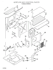 02 - Air Flow And Control parts for Whirlpool Air Conditioner ACE254XJ1 from AppliancePartsPros.com