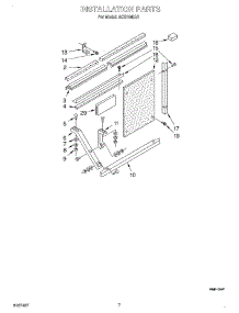 05 - Installation parts for Whirlpool Air Conditioner ACQ184XJ1 from AppliancePartsPros.com