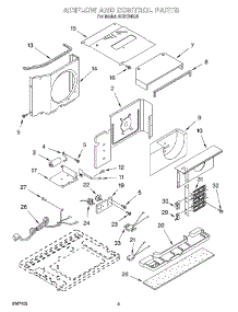 02 - Air Flow And Control parts for Whirlpool Air Conditioner ACE124XJ0 from AppliancePartsPros.com